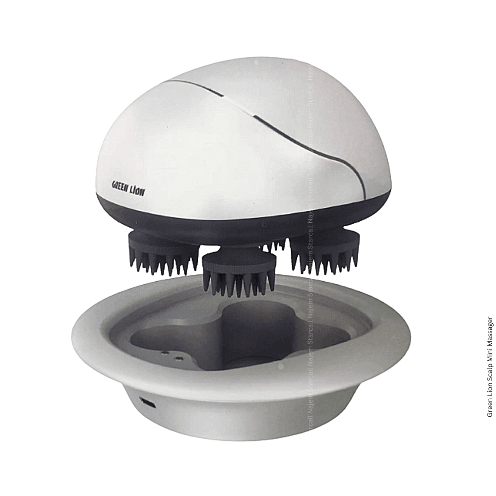 Green Lion Scalp Mini Massager 750mAh 5W - White Green Lion Scalp Mini Massager 750mAh 5W - White